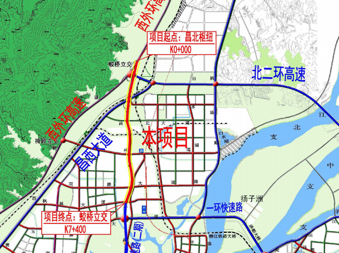 S49枫生快速路提升改造工程交通导改示意图