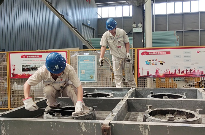 南昌市政建设集团一体化预制井盖生产工艺流程