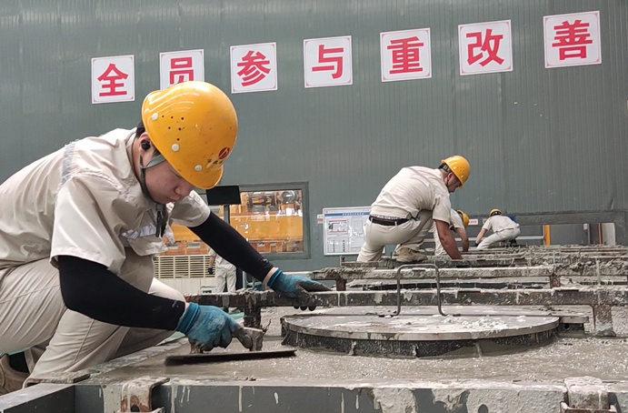 南昌市政建设集团一体化预制井盖生产工艺流程