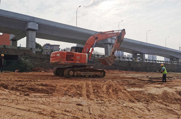 南昌市政建设集团S49枫生快速路项目西半幅开始施工