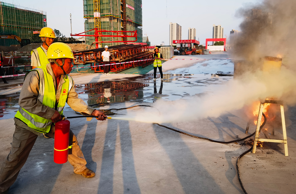 杭政储出（2023）4号地块项目组织开展消防安全应急演练