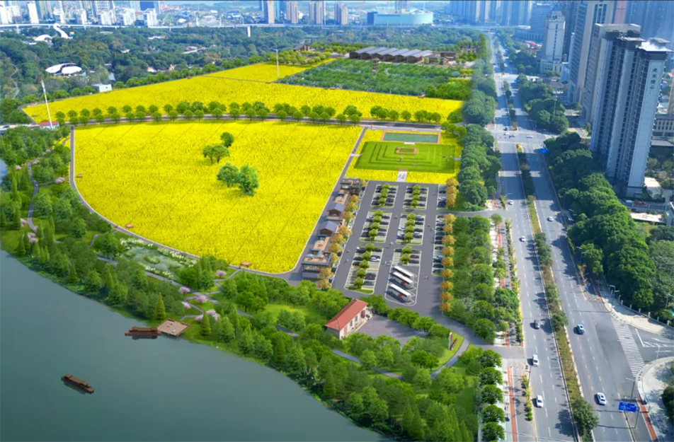 南昌市政建设集团有限公司承建南昌市西湖区九洲公园稻香园及植物园建设项目破土动工